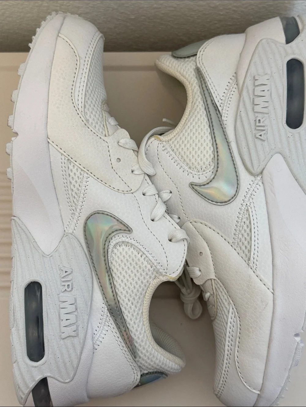 Nike Excee White / & Silver ☑️ Casual Sneakers.